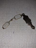 Antike Brille mit Etui, aufklappbar