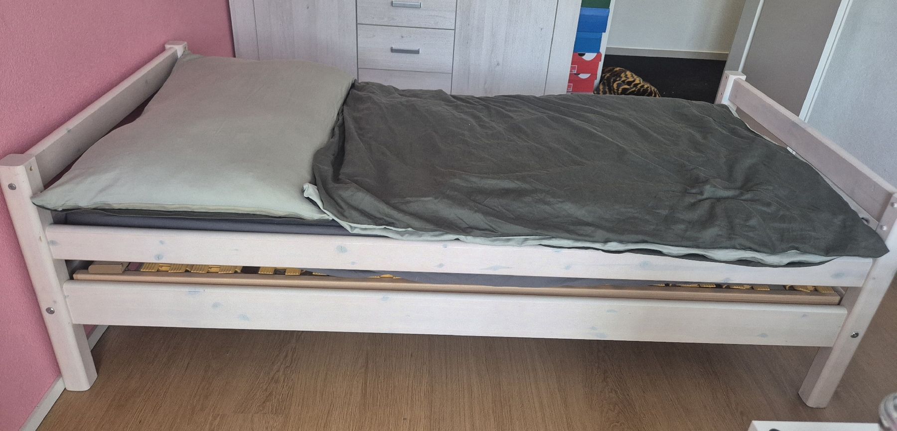 Flexa Letti: Flexa Bett weiss lasiert – Usato da Biberist venduto da Nicelotti