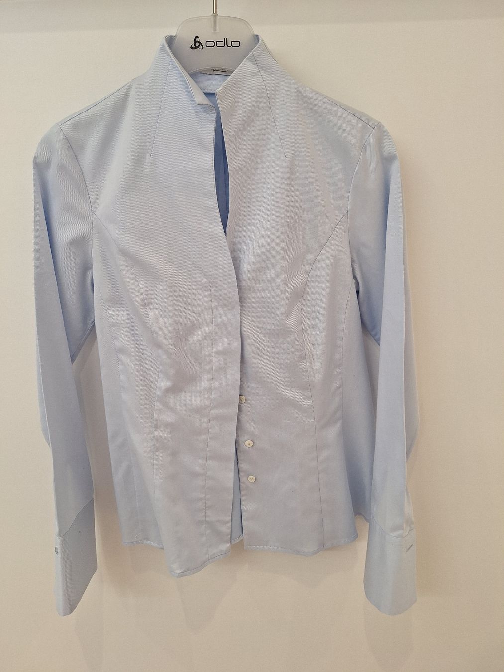 Van Laack Blusen: Van Laack blouse, pale blue, office wear, size 36 – Gebraucht aus Cham von Drukkerij
