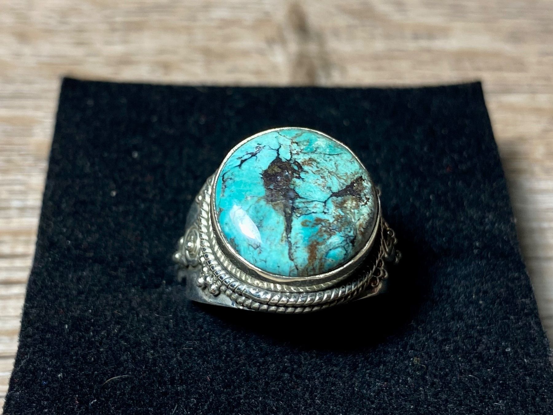 Anelli: 925 Silberring mit natürlichem Türkis – Nuovo e nell'imballaggio originale da Laax venduto da Kiki_Kingdom3 1