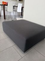 INTERIO Hocker Polsterhocker anthrazit Stoffbezug