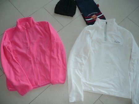 Ski Fleece  2x und Schal plus Mütze