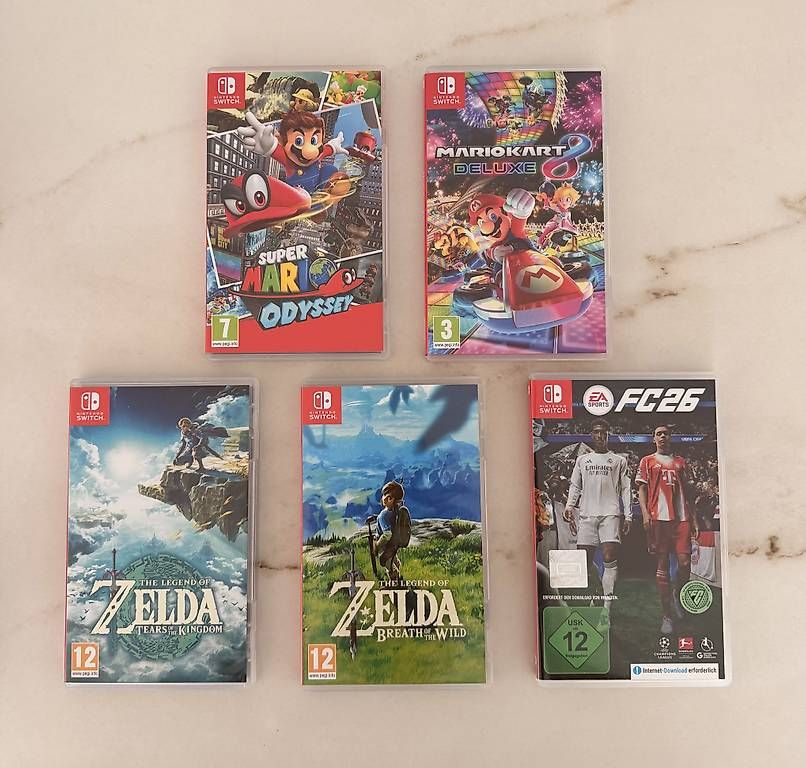 Nintendo Consoles: Nintendo Switch OLED weiss/5 Top-Games – D'occasion à Uetikon am See par Siebzehn17 1