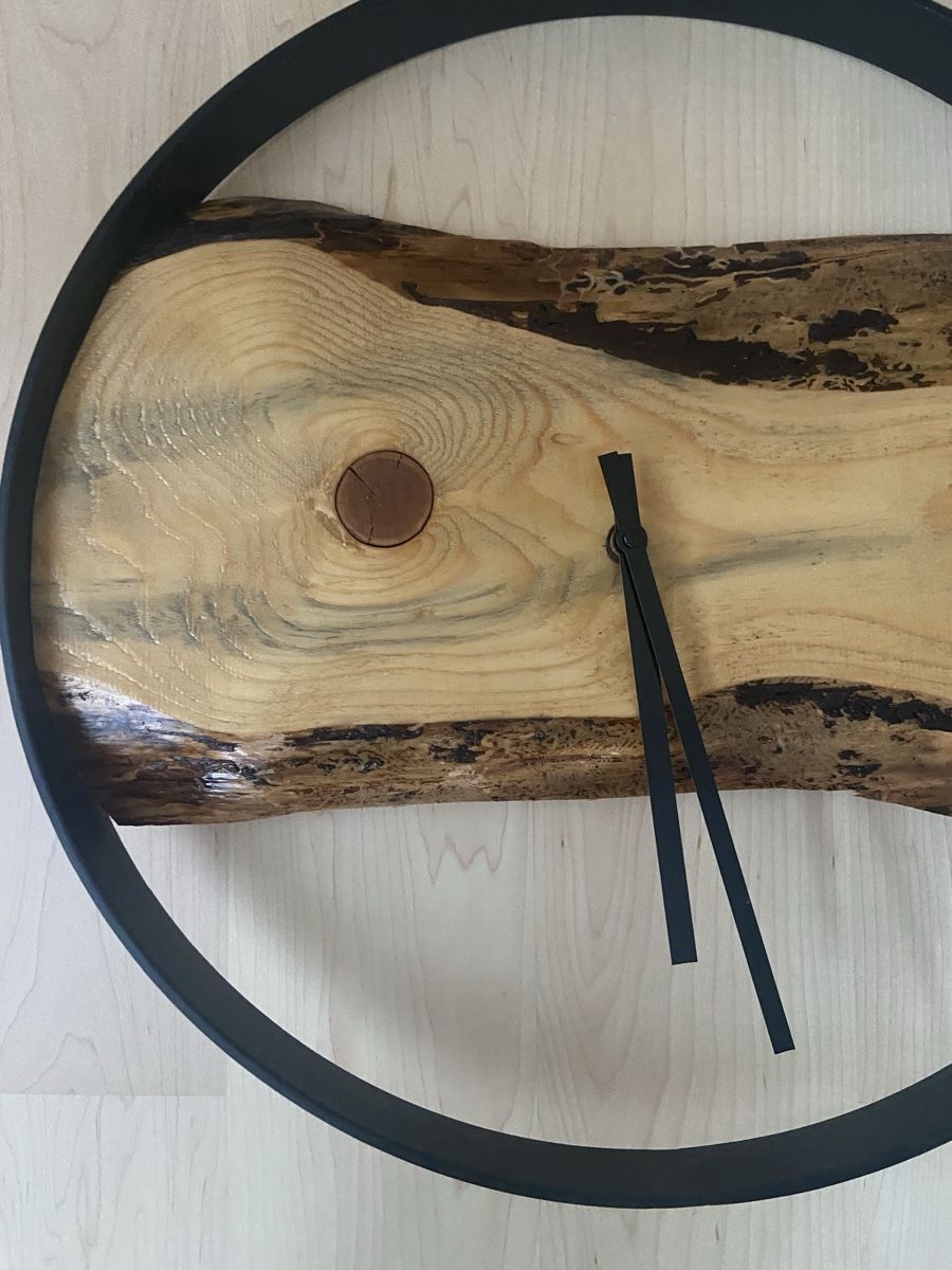 Orologi da terra & Orologi da parete: Grosse Holz-Metall Wanduhr – Nuovo (secondo la descrizione) da Mollis venduto da sch_7b5z 2