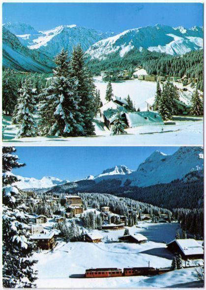 Cartoline postali: Arosa - 2 Bild AK – Usato da Binningen venduto da Mountainrider