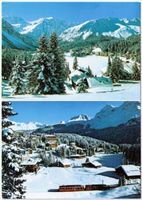 Arosa - 2 Bild AK