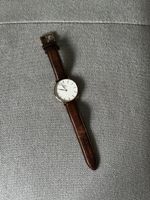 Daniel Wellington Uhr, braunes Lederarmband