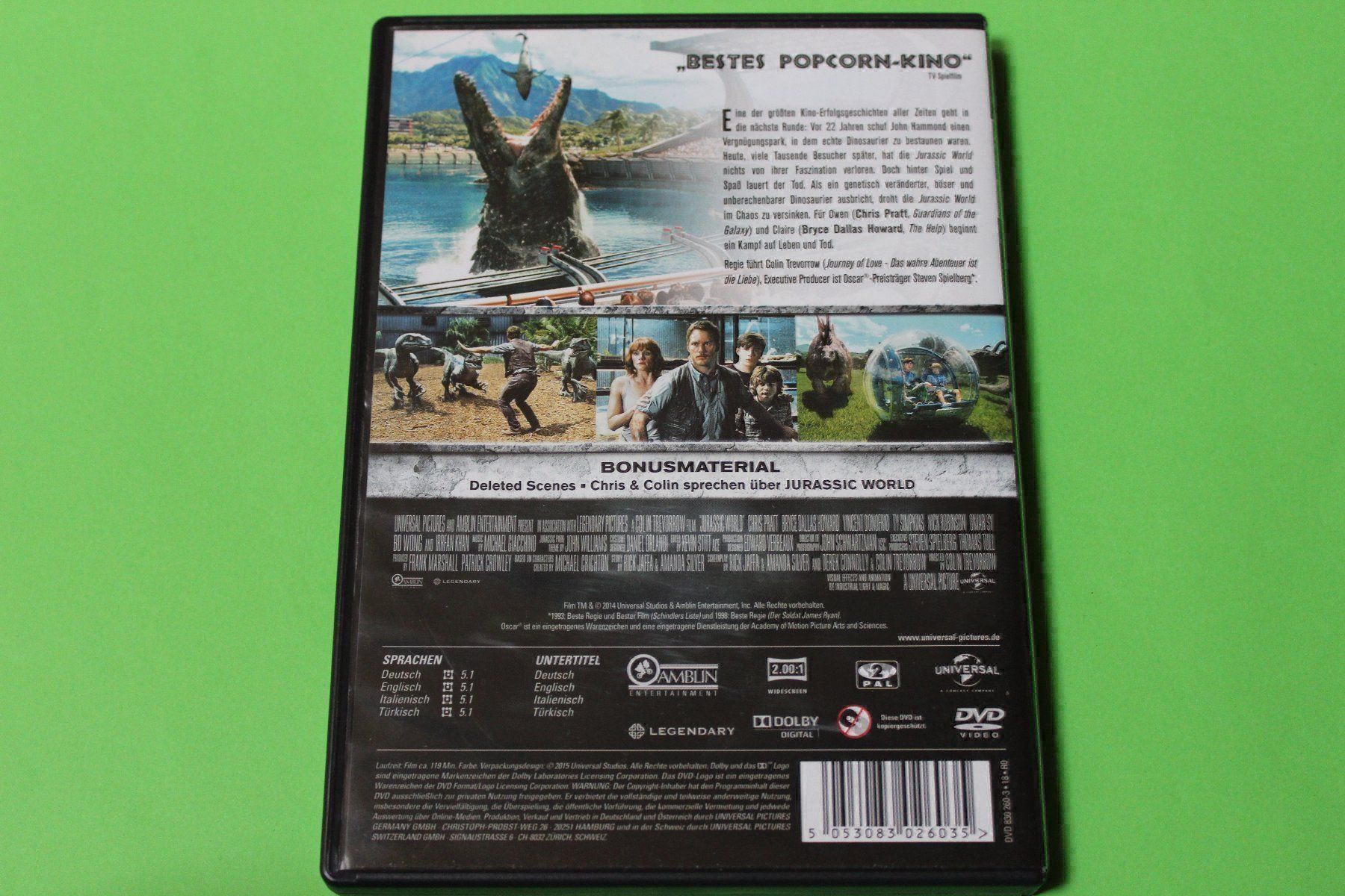 Tutti i DVDs: JURASSIC WORLD DVD – Usato da Tübach venduto da JamesStone 2