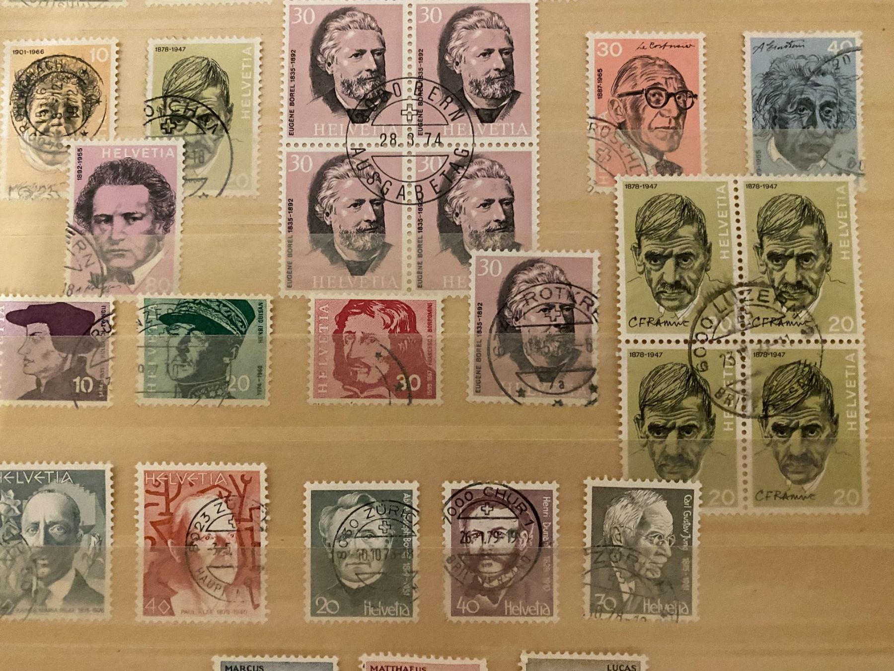Alle Briefmarken: Briefmarken diverse Ausgaben – Gebraucht aus matten b. interlaken von jfran17 3