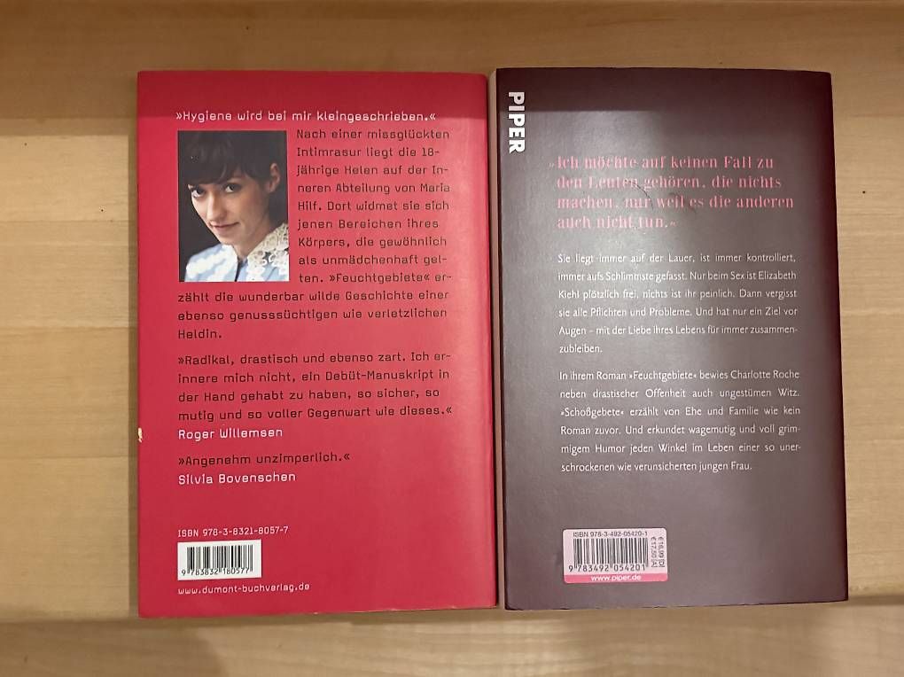 Libri: 2 Bücher von Charlotte Roche – Usato da Müllheim Dorf venduto da Schja 1