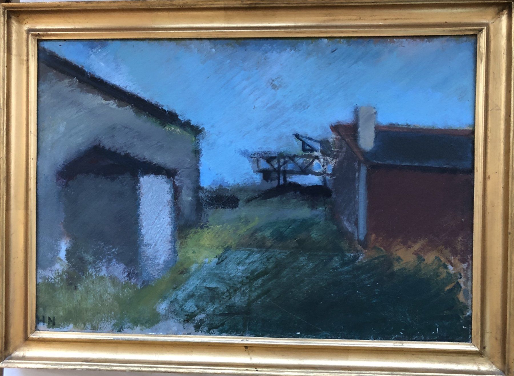 Tableaux: Skandinavische Moderne - Gemälde - Öl auf Leinwand - "HN" – D'occasion à Schaffhausen par durruti