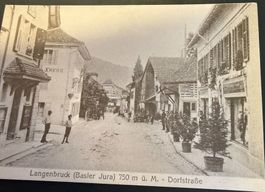 Alte Ansichtskarte Langenbruck Basler Jura  - Dorfstrasse