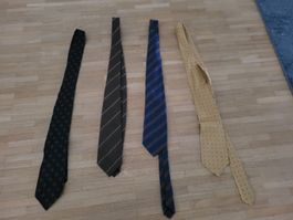Set of 4 Stylish Ties - Yves Saint Laurent, Rondora, V-Zone