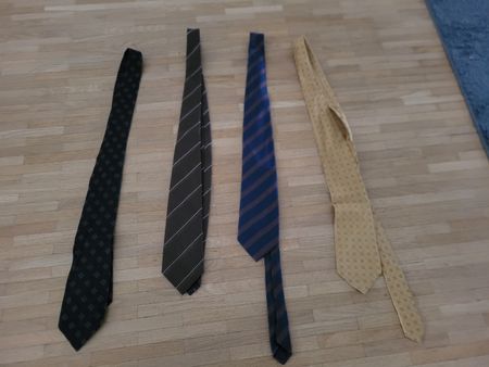 Set of 4 Stylish Ties - Yves Saint Laurent, Rondora, V-Zone