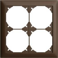 Abdeckrahmen EDIZIOdue 2×2 coffee, Feller