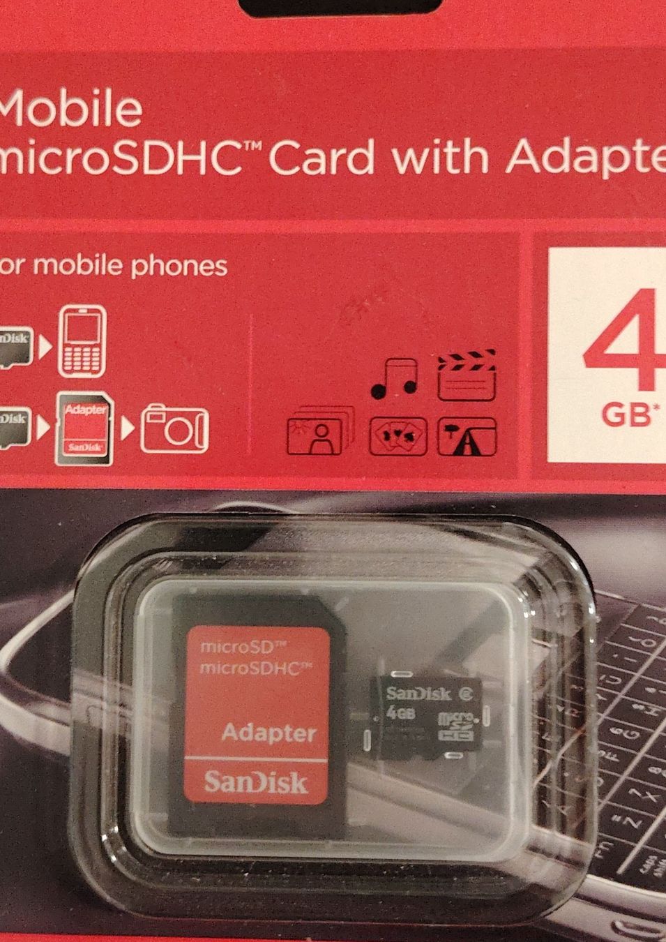 Sandisk Schede di memoria: SanDisk 4GB microSDHC Memory Card with Adapter – Nuovo e nell'imballaggio originale da Langenthal venduto da nel_yth6 1