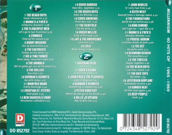 CD: Millennium 1965-1969 – Usato da Bionnens venduto da Meg011 1
