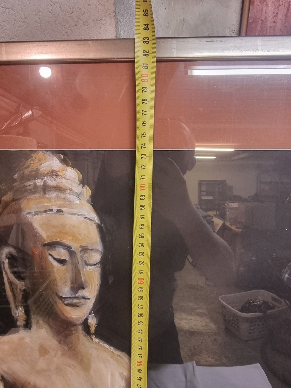 Dipinti: Buddha Bild, gerahmtes Original Gemälde, neuwertig – Usato da Zürich venduto da Budget-Brocki 5