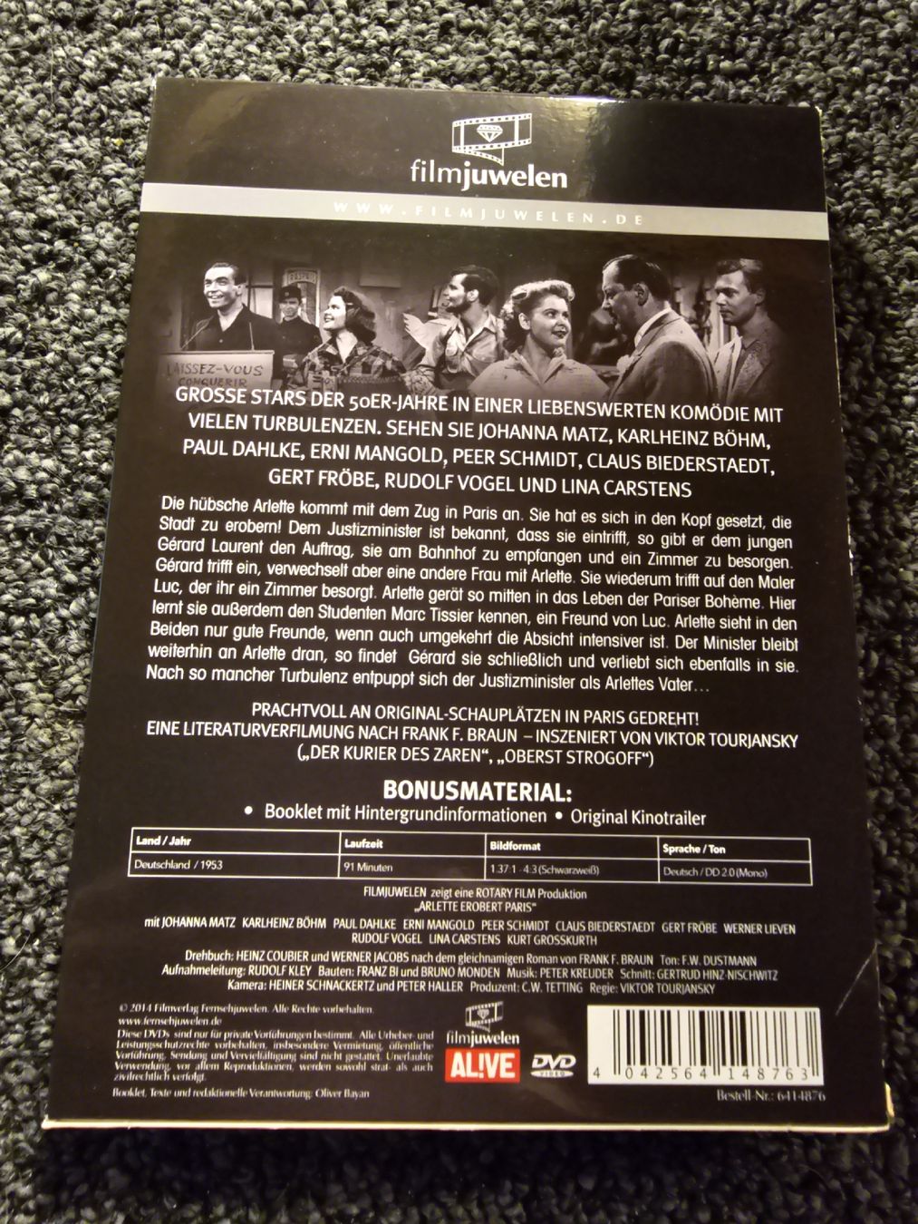 Tutti i DVDs: Arlette erobert Paris (21402) – Usato da Ruswil venduto da jan_bxl5 1