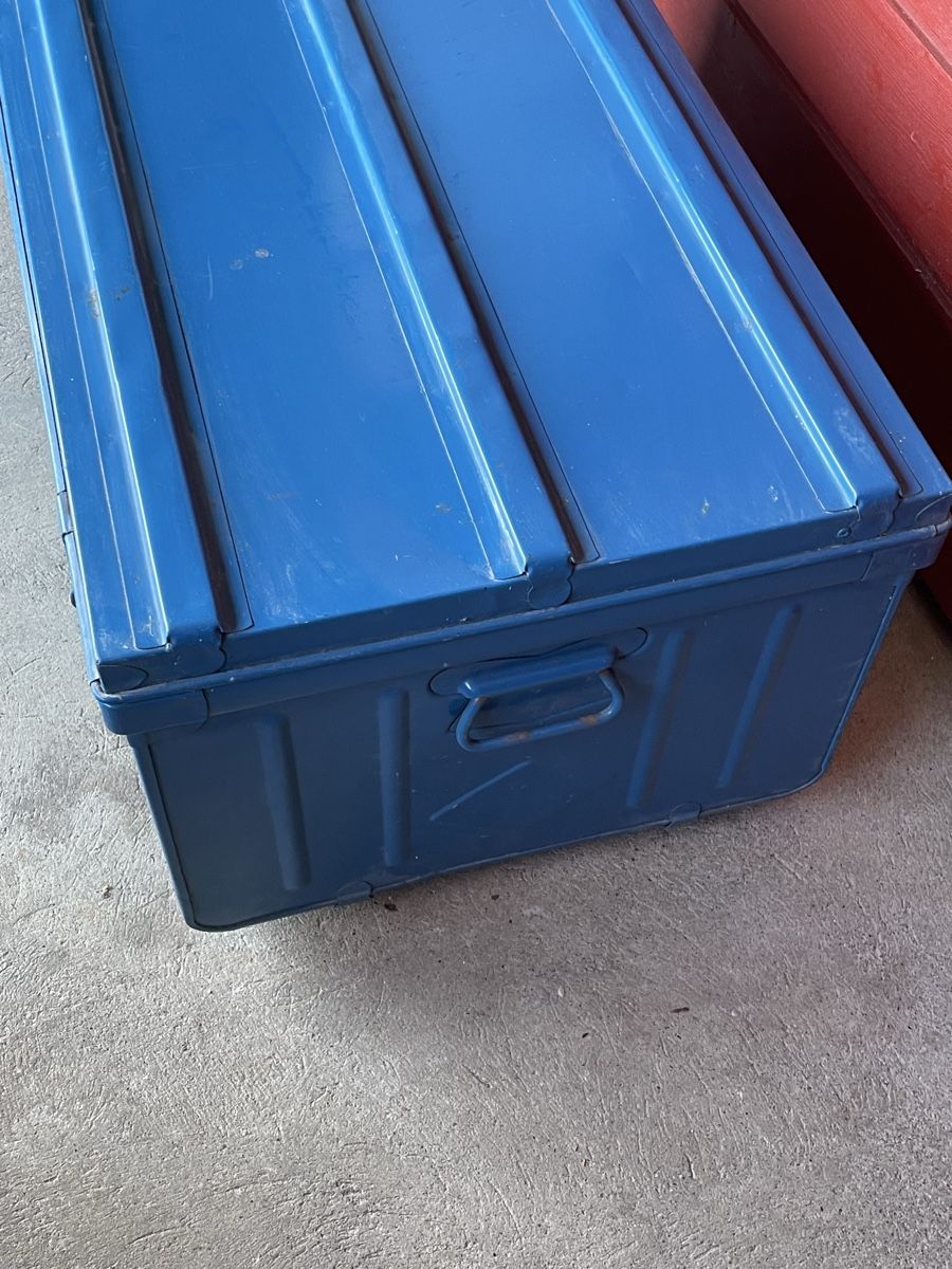 Casse di trasporto: Metallkiste Transportbox Truhe – Usato da Tüscherz-Alfermée venduto da Pike77 5