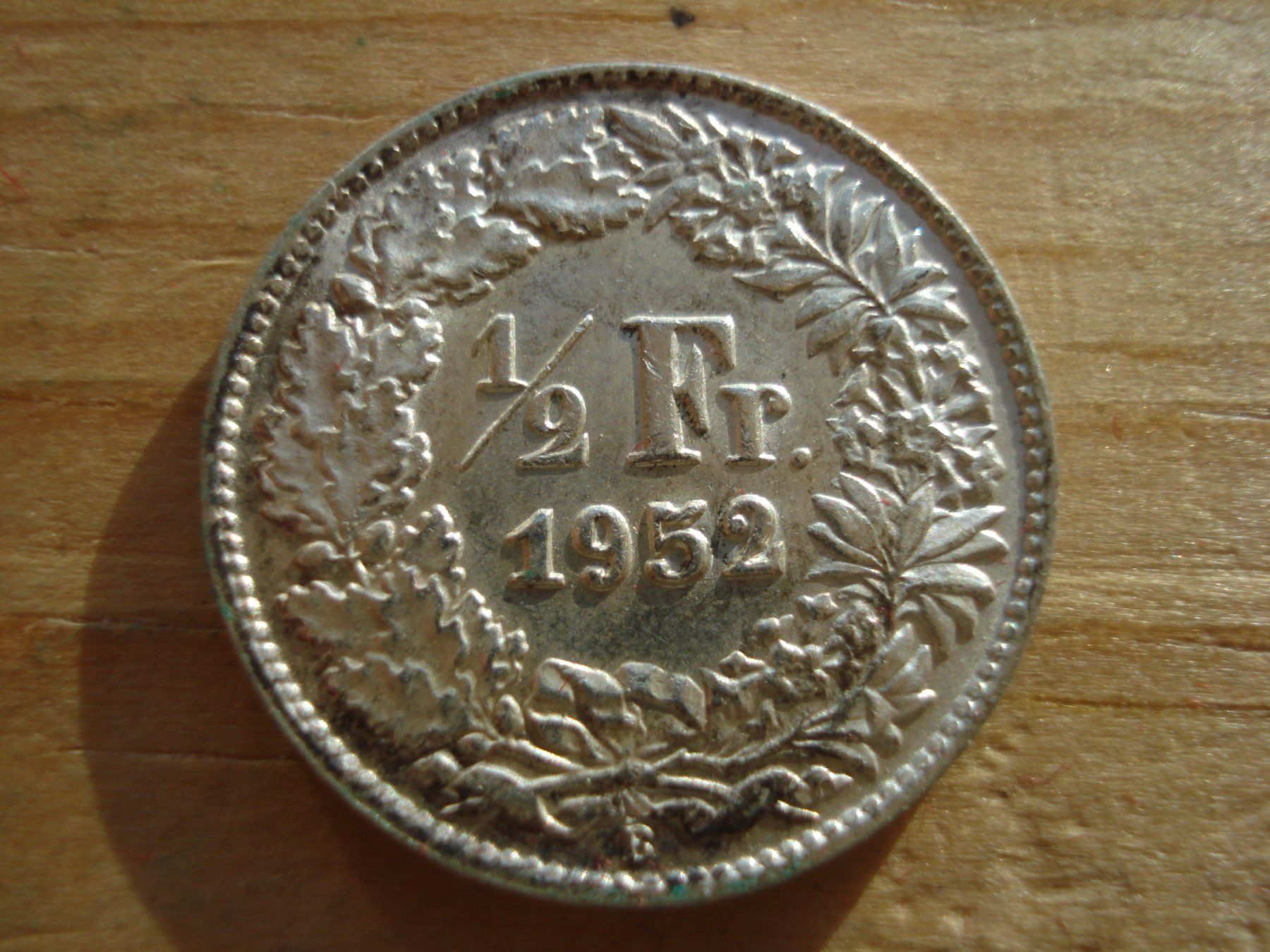 Tutti le monete: (S) 1/2 Franken 1952 STGL – Usato da Erlach venduto da Net-Coins