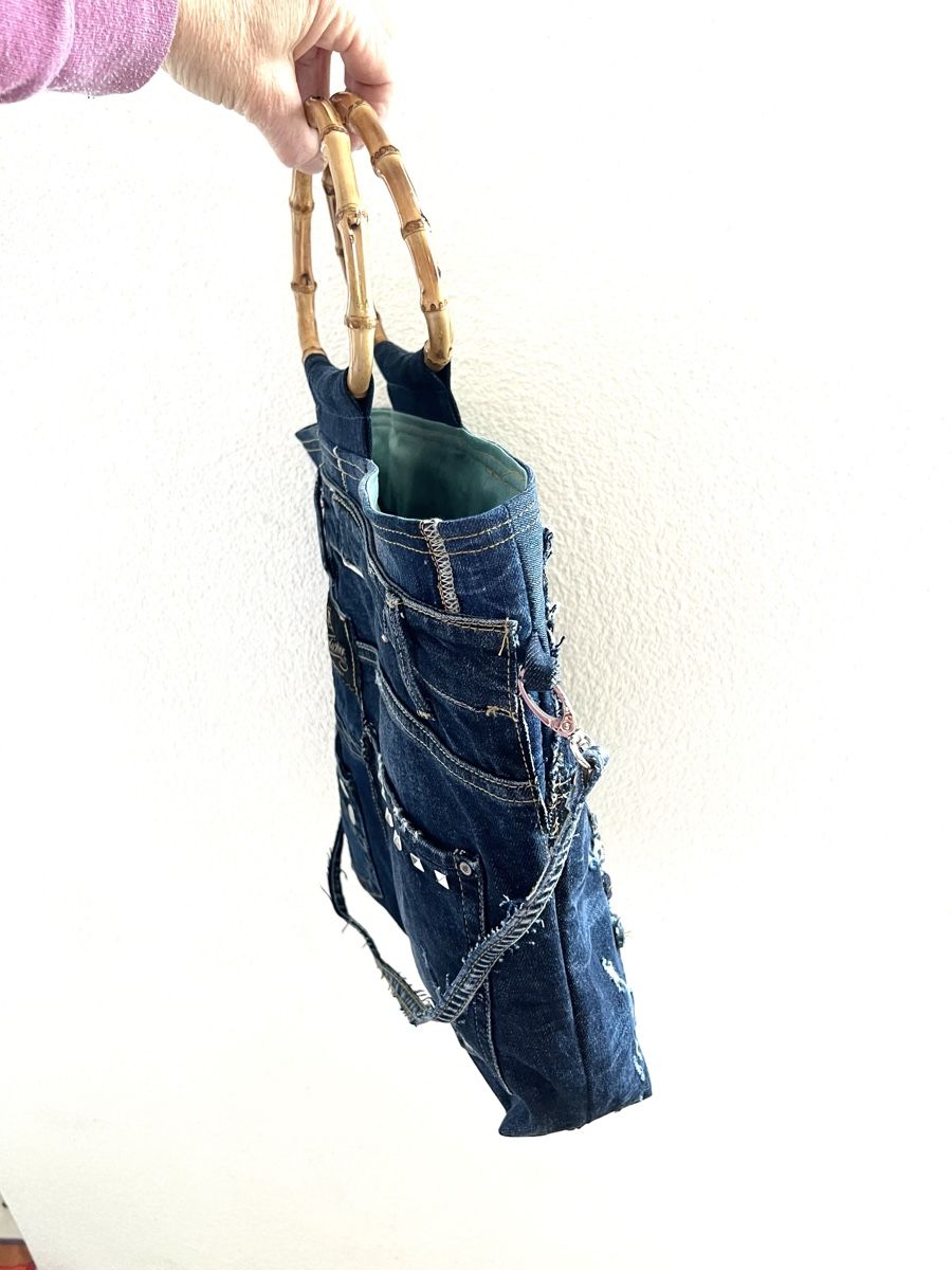 Borse da donna: Jeanstasche upcycling handmade – Usato da Winterthur venduto da Ilonka1 4