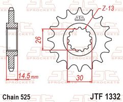 Honda CB750, CB1000 Jg. 92-94 Kettenritzel Neu
