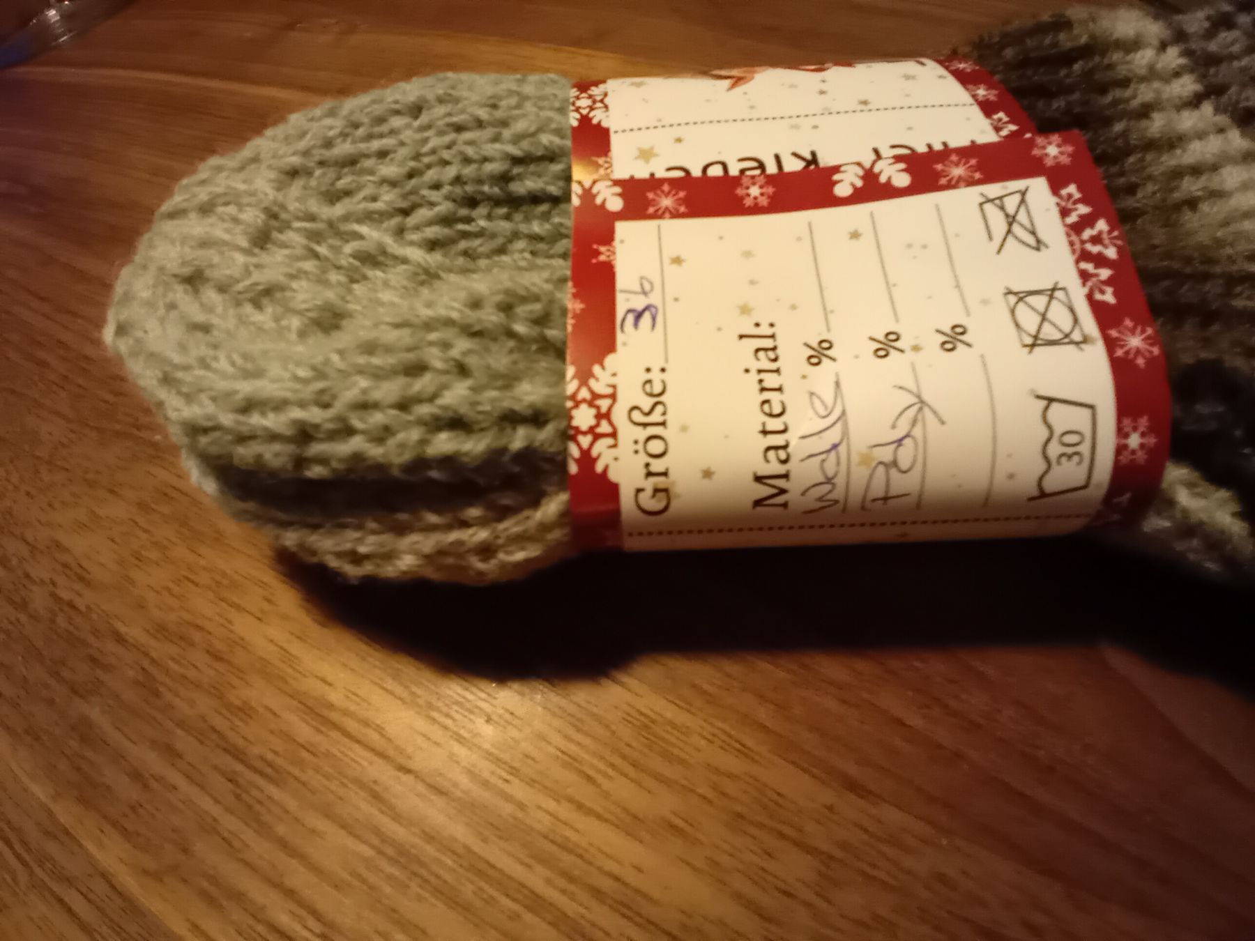 Calze: Warme, handgestrickte Socken Gr. 36 - Winterzeit! – Nuovo (secondo la descrizione) da Burgdorf venduto da carodesign1 3