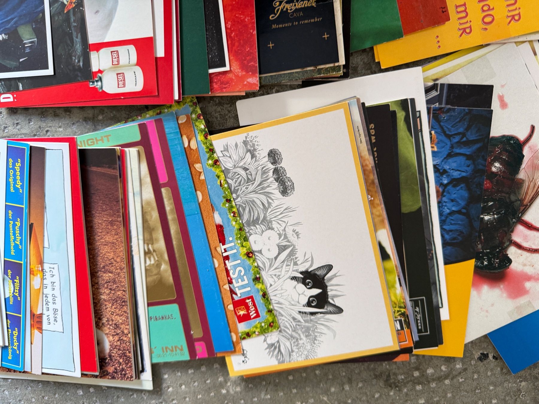 Ansichtskarten: 🚨 100 Vintage Postkarten / Werbung – Gebraucht aus Allschwil von Collector.Shop.Swizz 1