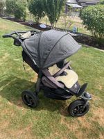 TFK Mono Kinderwagen mit Wanne und Fusssack grau gebraucht