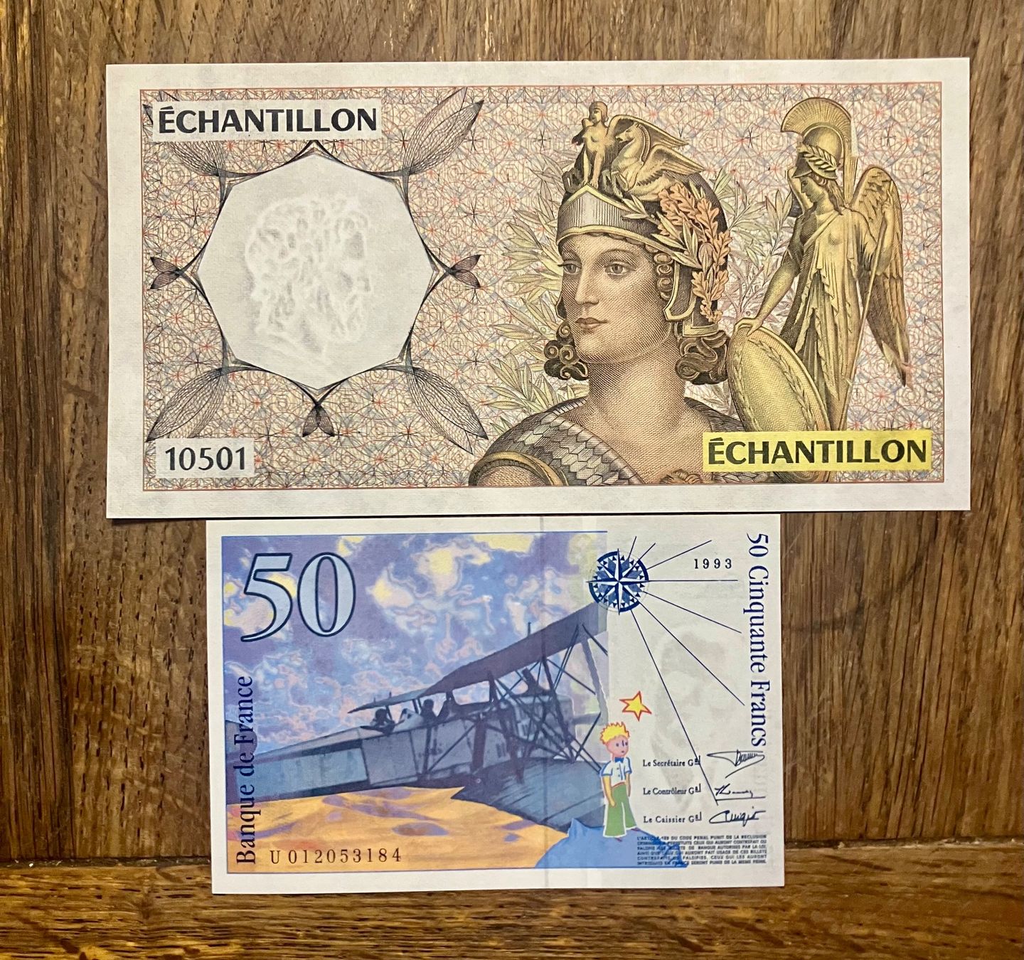 Banknoten: Deux billets français – Gebraucht aus Puidoux von lemacos