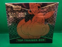 Pokemon Glänzendes Schicksal Evoli VMAX Top Trainer Box *NEU