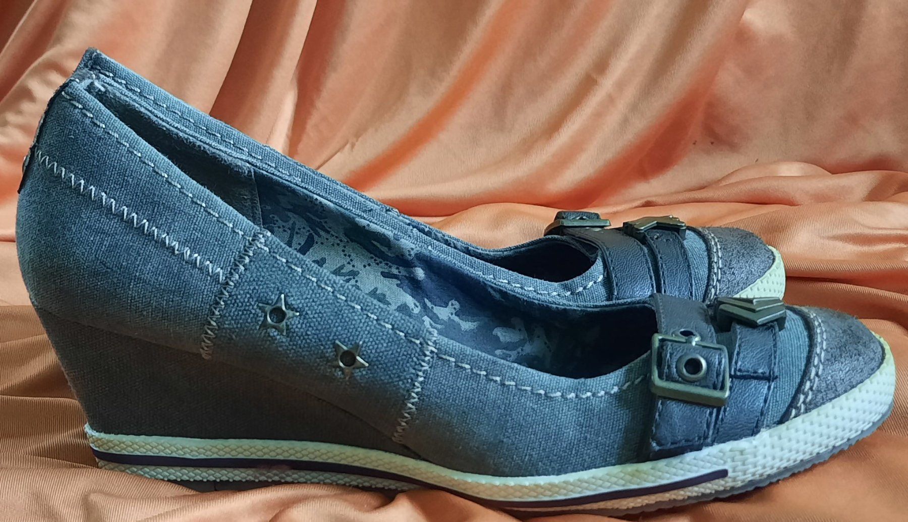 Cube Scarpe da donna: CUBE Keilabsatz Ballerina "Jeans" Gr. 39 – Nuovo (secondo la descrizione) da Seuzach venduto da VT-Collections2 4