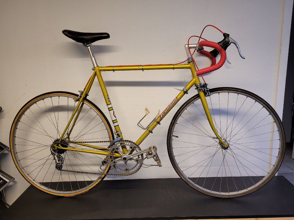 Pédalier Vintage Legnano NOS Pour Vélo Course Junior - Manivelles 125mm - 35/39 Dents