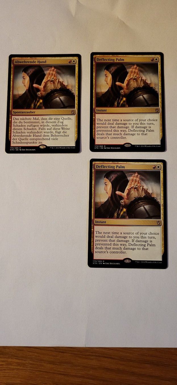 Magic The Gathering Carte collezionabili: MTG - Deflecting Palm – Usato da Münsingen venduto da Heroism2010