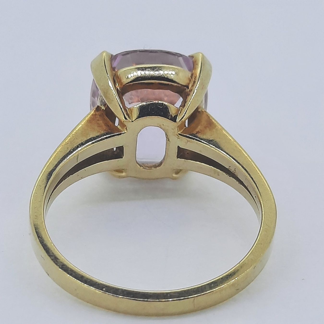 Anelli: Edler Goldring mit wunderschönem Kunzit Edelstein – Usato da Unterägeri venduto da Altgoldschmuck 5