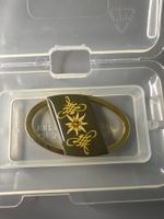 Schlüsselanhänger Edelweiss Goldfarben guter Zustand