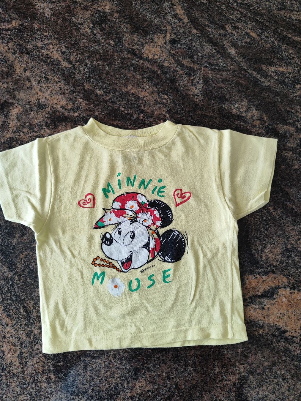 H&M Blusen, T-Shirts & Tops: T'Shirt Gr.80, Minnie Mouse, hellgelb H&M – Gebraucht aus Madiswil von marmotte63