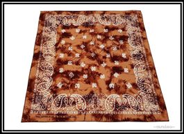 Bandana / Braun - Batik mit Paisley-Muster