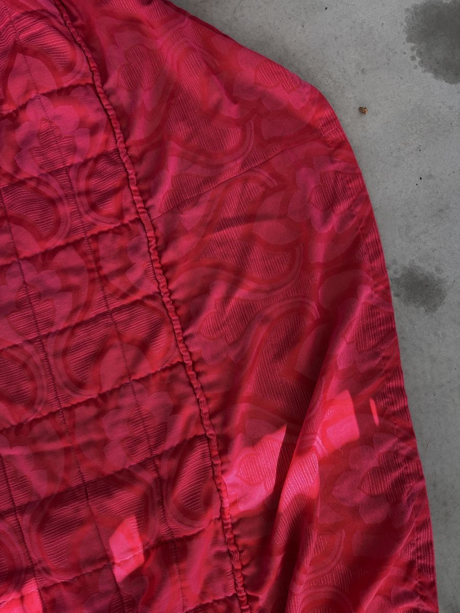 Coperte: Gesteppte Tagesdecke/ Bettüberwurf, rot mit Muster – Usato da Thun venduto da tahari