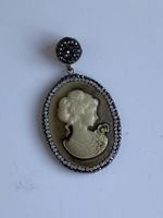 Vintage 925 Silber Camée Cameo Anhänger
