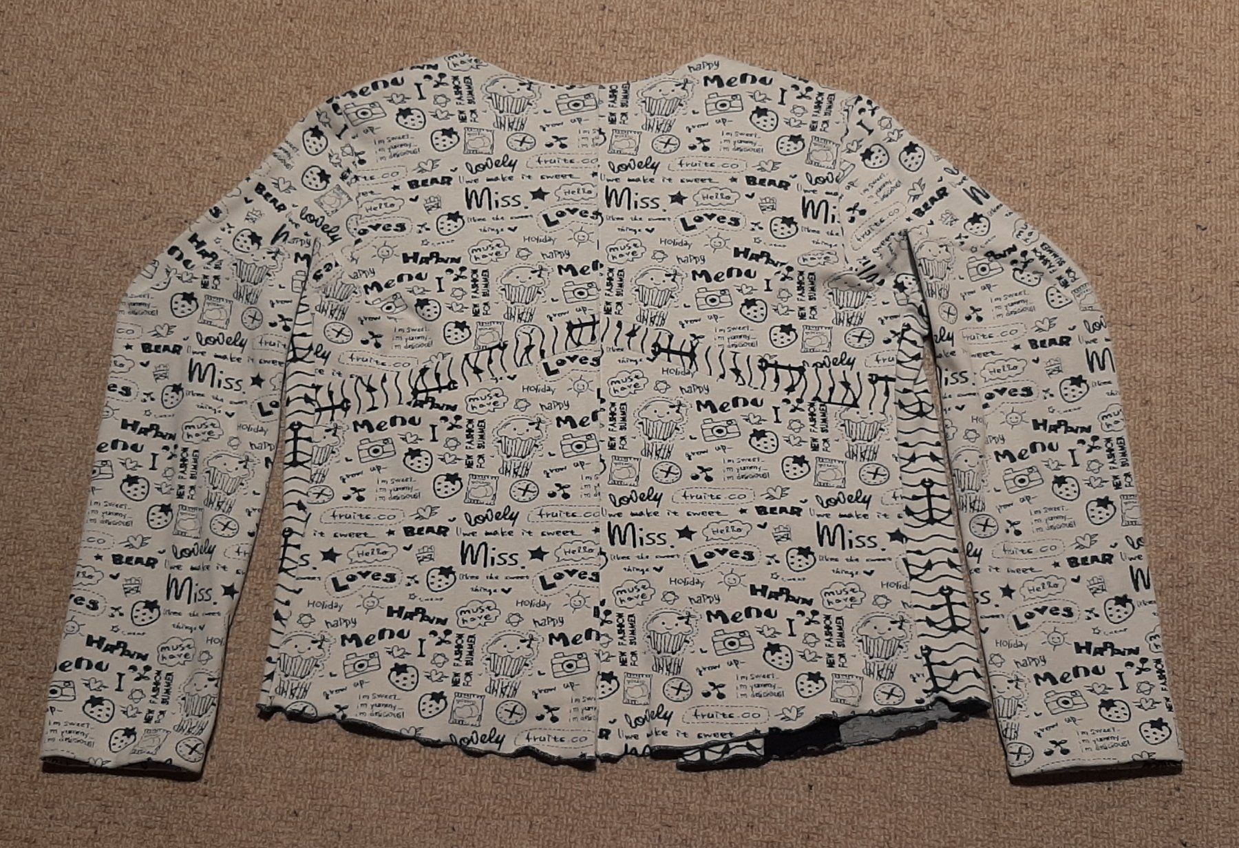 Giacche: Jersey-Jacke mit diversen Mustern, Top Zustand, Gr. 38 – Usato da Thun venduto da koehr 1