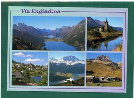 Via Engiadina, Mehrbilderkarte, 1998, gelaufen, Grossformat