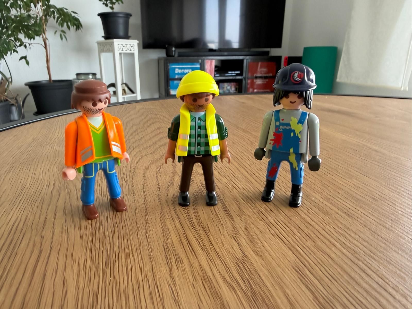 Statuette: Playmobil Figuren Bauarbeiter 3er Set – Usato da Meisterschwanden venduto da Dermatoemli