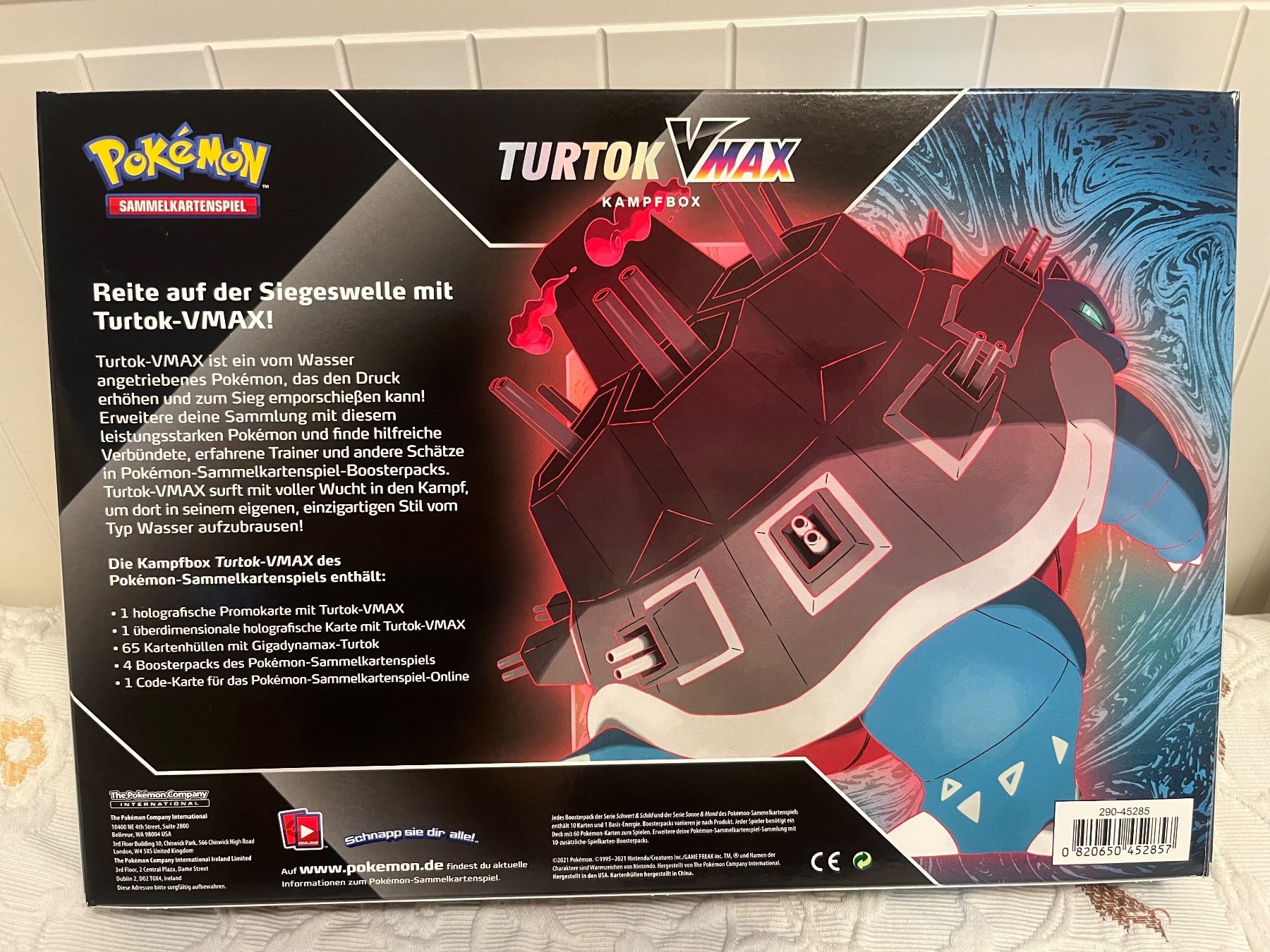 Pokémon Carte collezionabili: Pokémon VMAX Kollektion Turtok- DE- Neu – Nuovo e nell'imballaggio originale da Basel venduto da Galia2000 1
