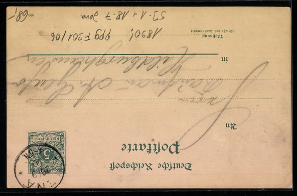 Entiers postaux: Vorläufer-Lithographie Ganzsache PP9 F3 – D'occasion à Berlin par bartko-reher 1