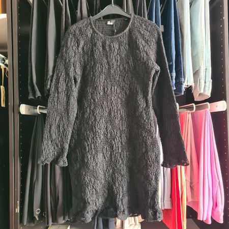 The Kooples Kleid Spitze Schwarz