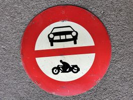 Fahrverbotstafel auto Motorrad 