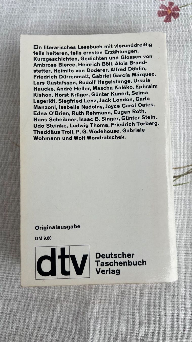Libri: Das Urlaubslesebuch 1985 – Usato da Schübelbach venduto da Dolly990_2 1