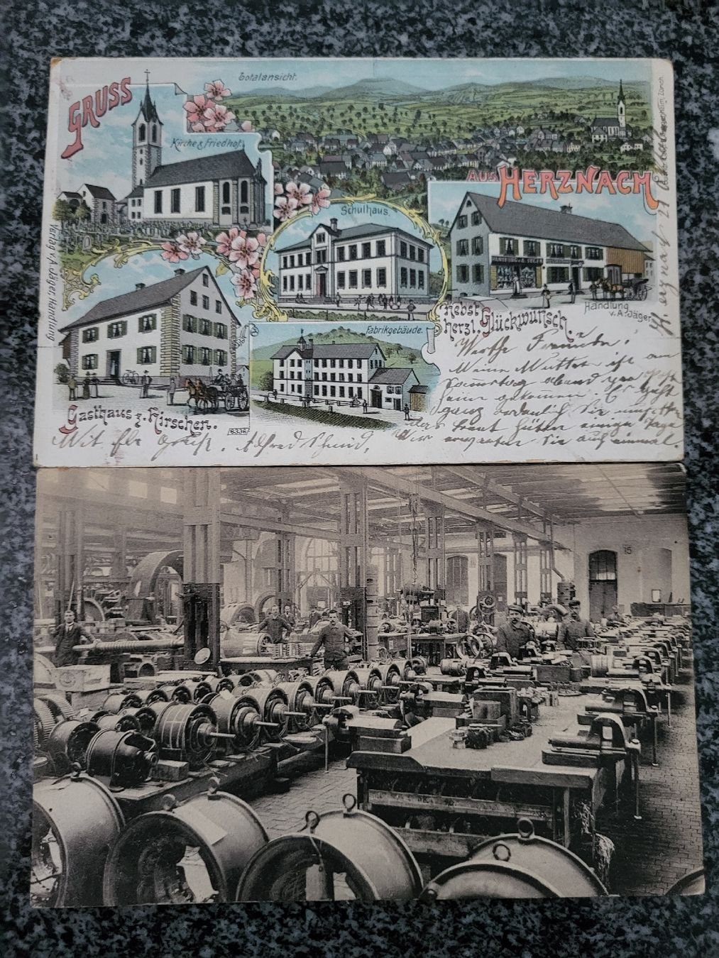 Ansichtskarten: 6 Ansichtskarten, frankiert, Baden, um 1900 – Gebraucht aus Zürich von  4